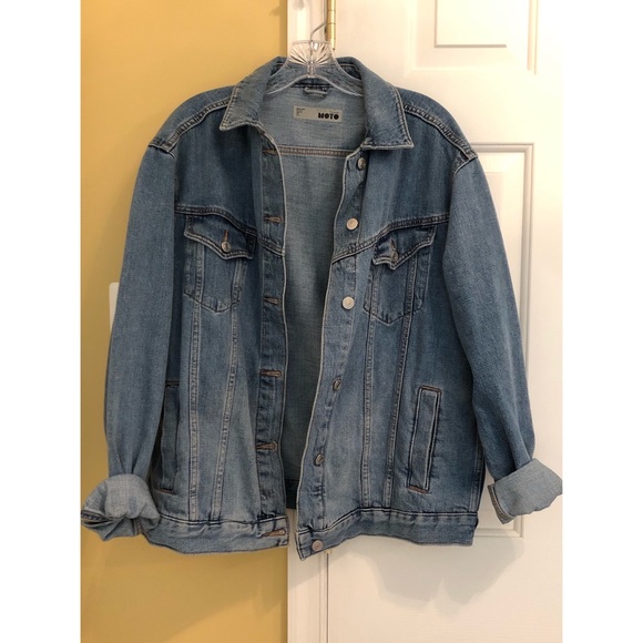 Topshop Oversized Denim Jacket - Picture 2 of 5